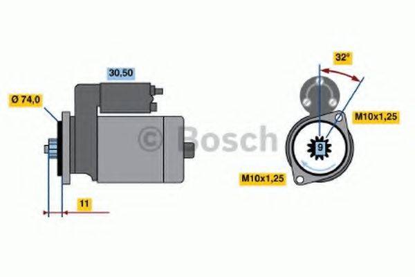 BOSCH 0986015351 Стартер