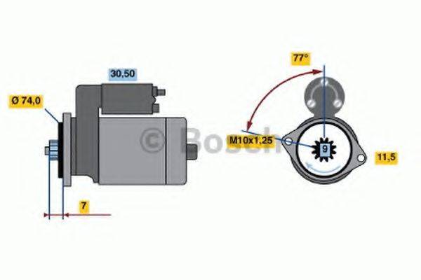 BOSCH 0986016441 Стартер