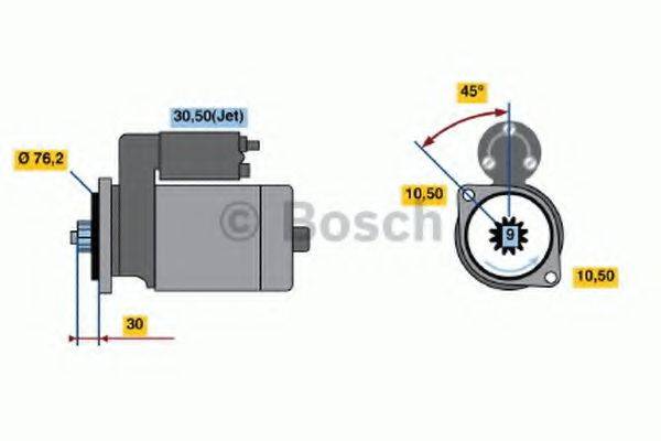 BOSCH 0986018410 Стартер