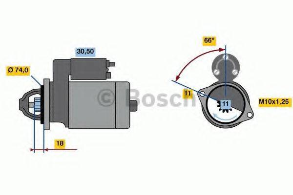 BOSCH 0986018480 Стартер