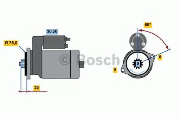 BOSCH 0986018551 Стартер