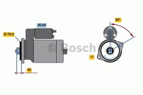 BOSCH 0986019071 Стартер