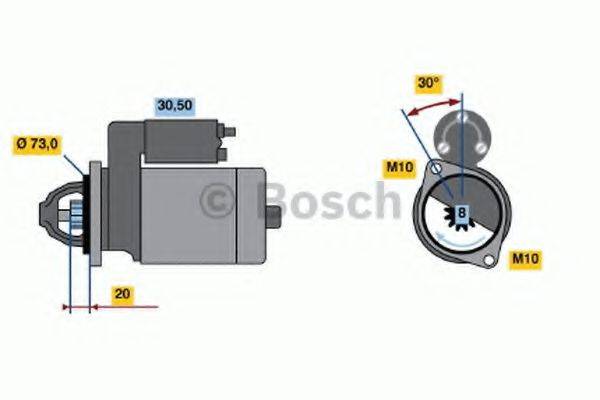 BOSCH 0986020041 Стартер