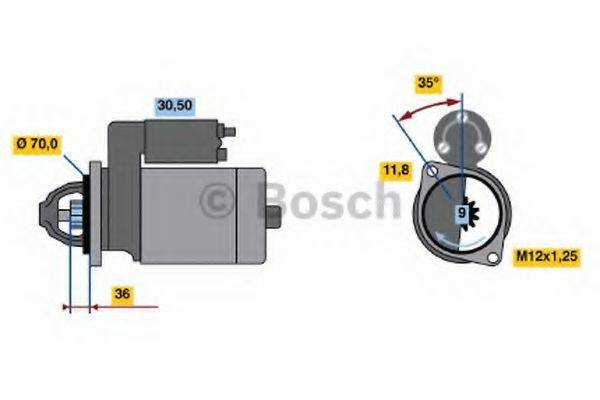 BOSCH 0986022611 Стартер