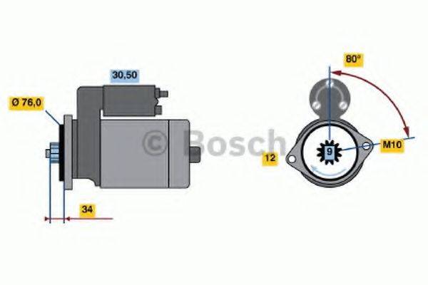 BOSCH 0986022621 Стартер