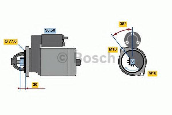 BOSCH 0986022780 Стартер