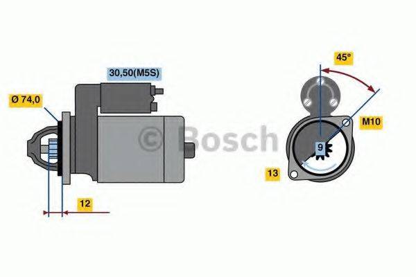 BOSCH 0986023890 Стартер