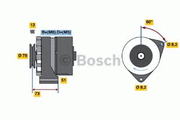 BOSCH 0986030670 Генератор