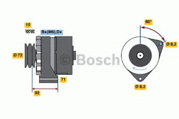 BOSCH 0986030730 Генератор