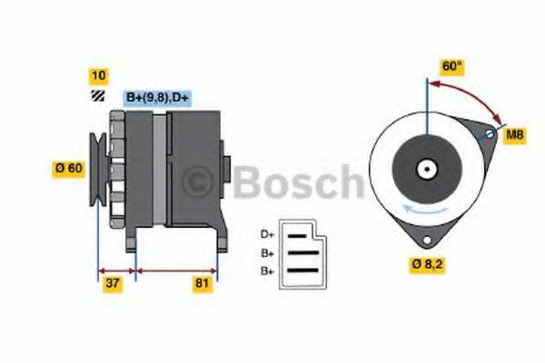 BOSCH 0986030780 Генератор