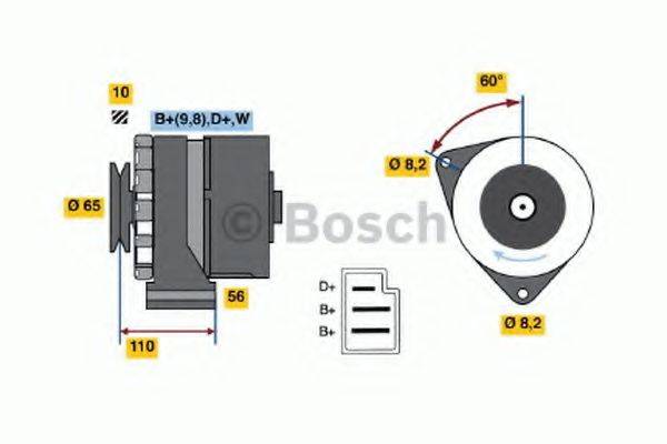 BOSCH 0986031480 Генератор