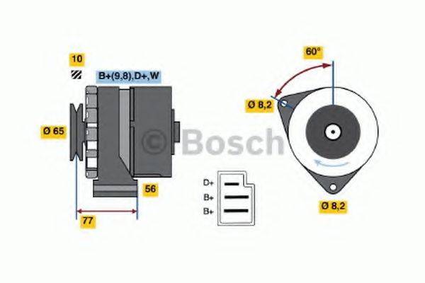 BOSCH 0986031510 Генератор