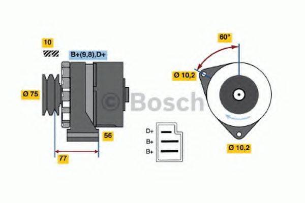 BOSCH 0986032800 Генератор