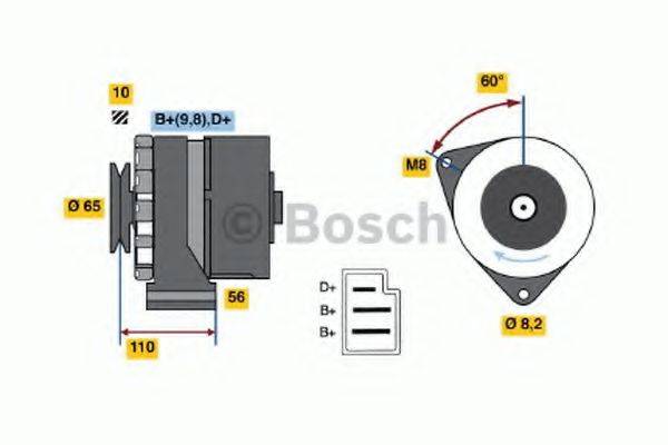 BOSCH 0986033180 Генератор