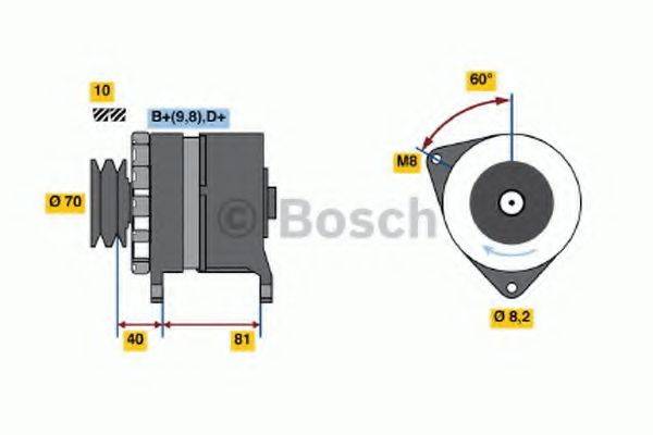 BOSCH 0986033240 Генератор