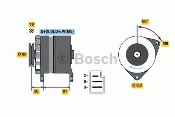 BOSCH 0986033860 Генератор