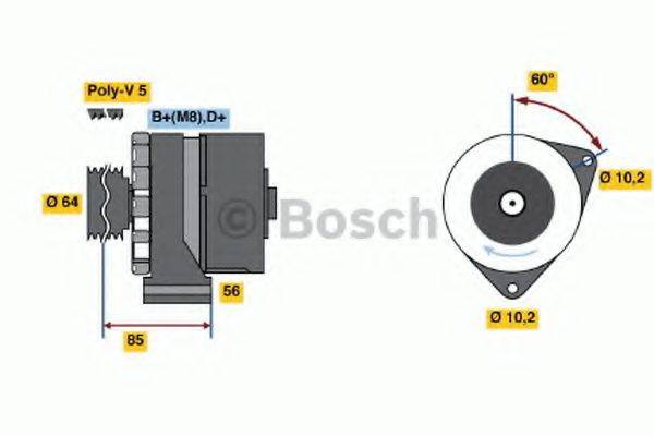 BOSCH 0986033900 Генератор