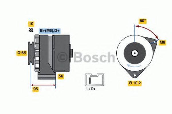 BOSCH 0986034830 Генератор