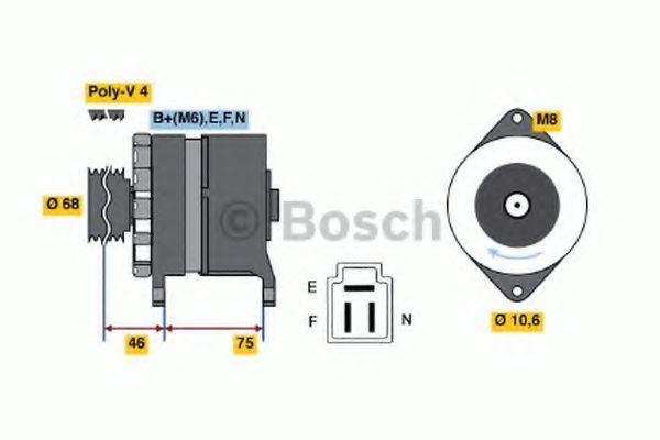 BOSCH 0986035511 Генератор