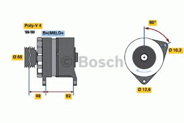 BOSCH 0986035720 Генератор