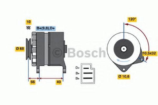 BOSCH 0986035780 Генератор