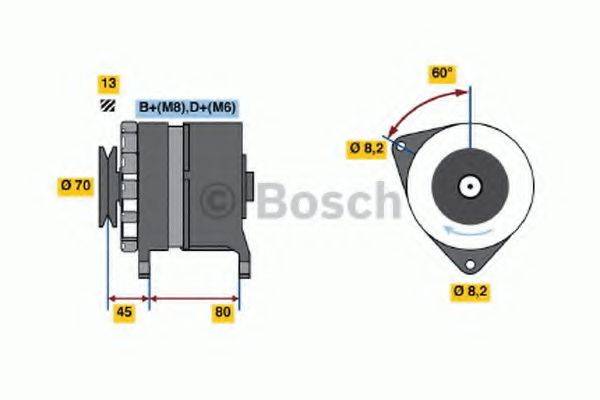 BOSCH 0120468074 Генератор