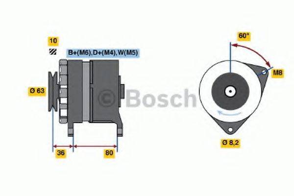 BOSCH 0986036041 Генератор