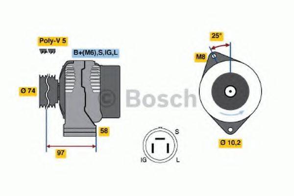 BOSCH 0986037011 Генератор