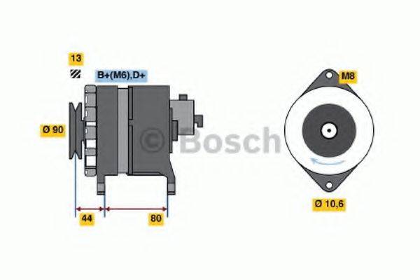 BOSCH 0986037210 Генератор