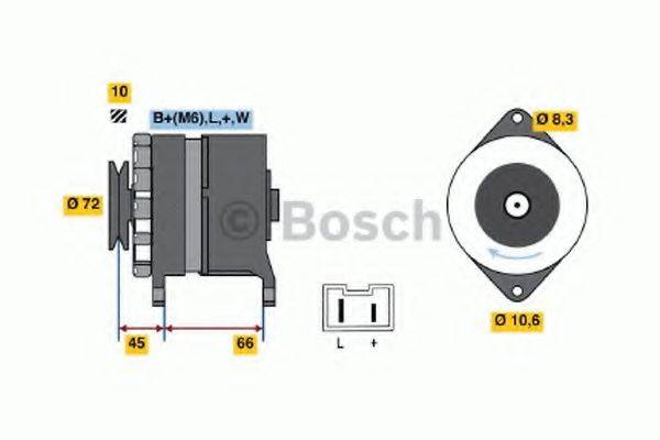 BOSCH 0986037301 Генератор