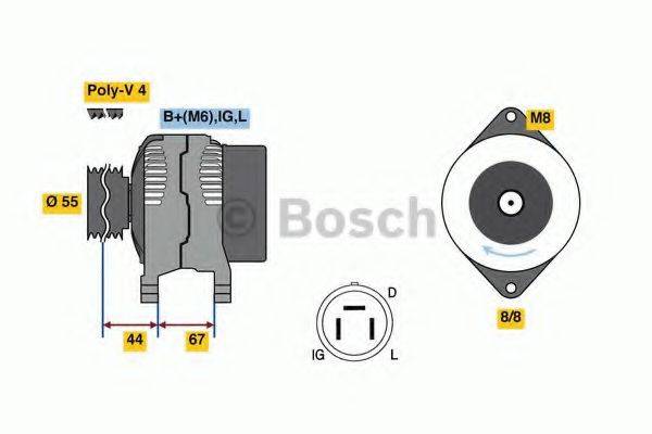 BOSCH 0986037561 Генератор