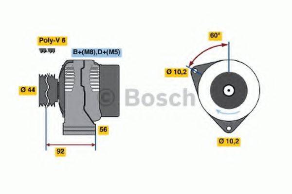 BOSCH 0123510040 Генератор