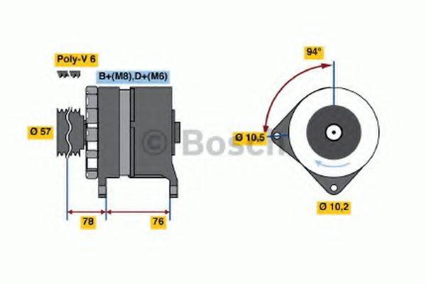 BOSCH 0120468103 Генератор