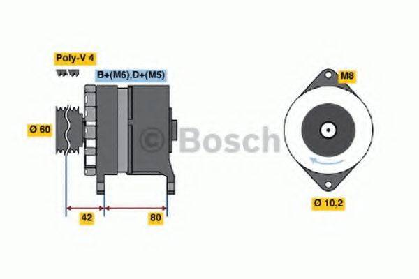 BOSCH 0986038401 Генератор