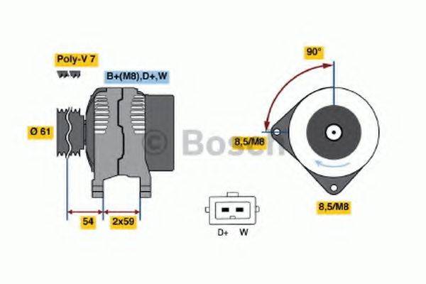 BOSCH 0986039030 Генератор