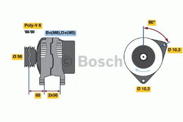 BOSCH 0123510052 Генератор