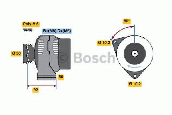 BOSCH 0986041520 Генератор