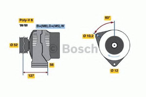 BOSCH 0123320057 Генератор