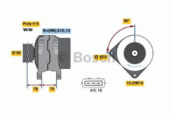 BOSCH 0986039720 Генератор