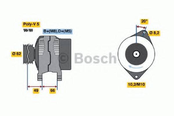 BOSCH 0986039921 Генератор