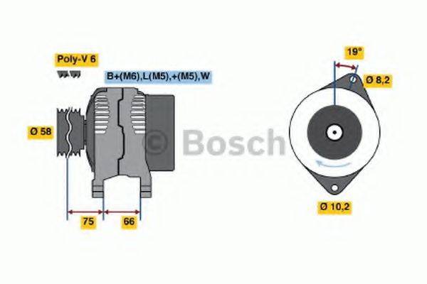 BOSCH 0986040131 Генератор