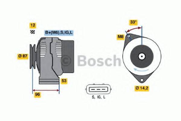 BOSCH 0986041180 Генератор