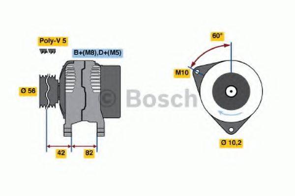 BOSCH 0986041200 Генератор