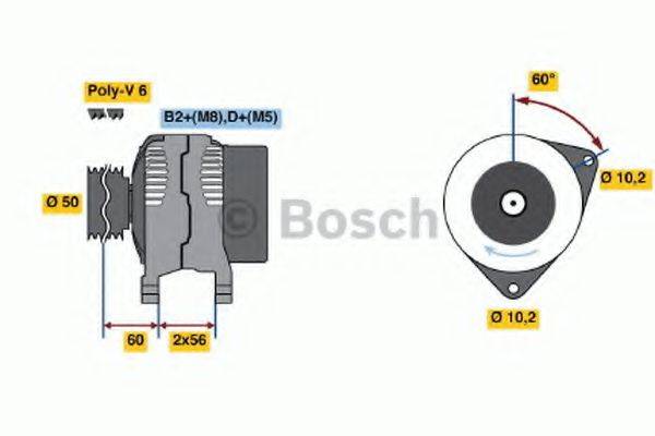 BOSCH 0986044000 Генератор