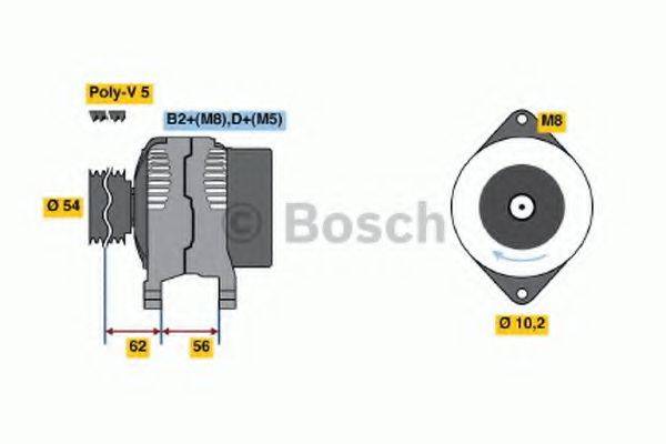 BOSCH 0124415002 Генератор