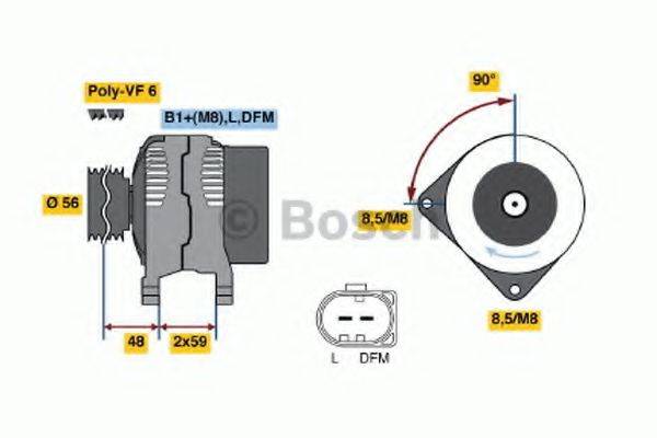 BOSCH 0986041490 Генератор