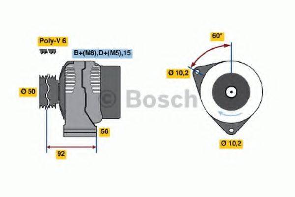 BOSCH 0986041550 Генератор