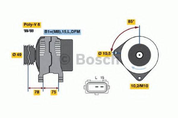 BOSCH 0986041810 Генератор