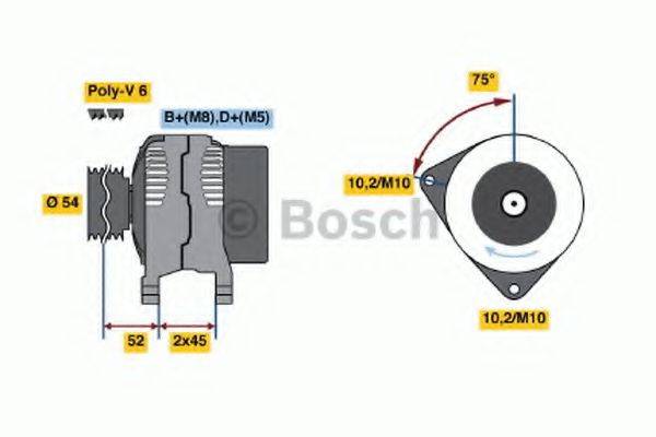 BOSCH 0986042081 Генератор