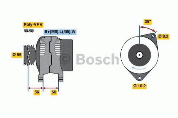 BOSCH 0986042141 Генератор